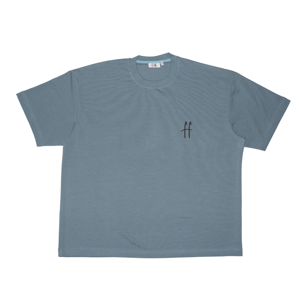 Riff Bold Back Tee | Steelblue