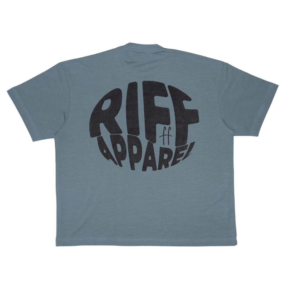Riff Bold Back Tee | Steelblue
